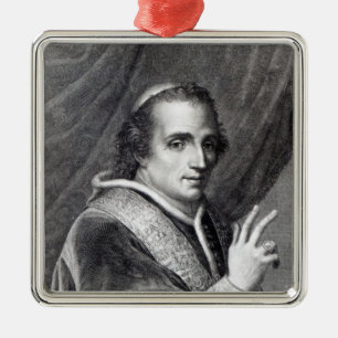 Papst Pius VII, graviert von Rafaello Morghen Silbernes Ornament