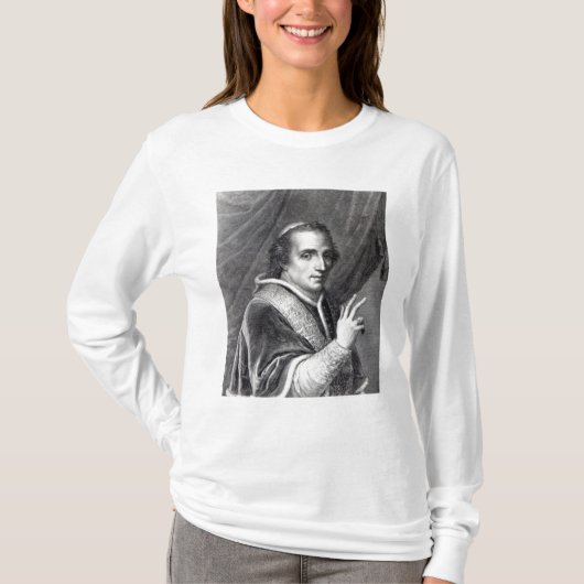 Papst Pius VII, graviert von Rafaello Morghen T-Shirt (Vorderseite)