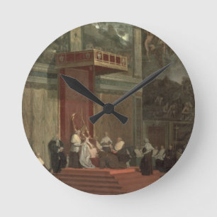 Papst Pius VII (Luigi Barnaba Chiaramonti) Runde Wanduhr