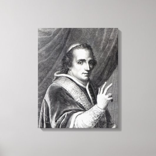 Papst Pius VII., mit Gravur von Rafaello Morghen Leinwanddruck (Vorderseite)