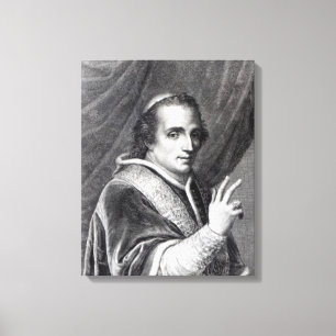 Papst Pius VII., mit Gravur von Rafaello Morghen Leinwanddruck