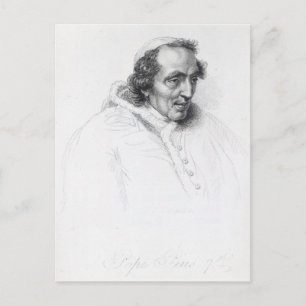 Papst Pius VII Postkarte