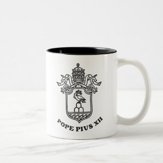 Papst Pius XII Waffen 01 Zweifarbige Tasse