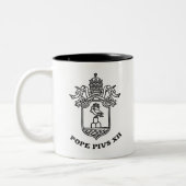 Papst Pius XII Waffen 01 Zweifarbige Tasse (Links)