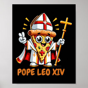 Papst Robert Prevost Pope Leo Xiv Da Pope Funny Pi Poster