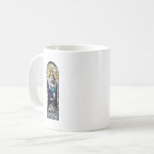 Papst Saint Gregory das große - Buntglas Kaffeetasse (Vorderseite Links)