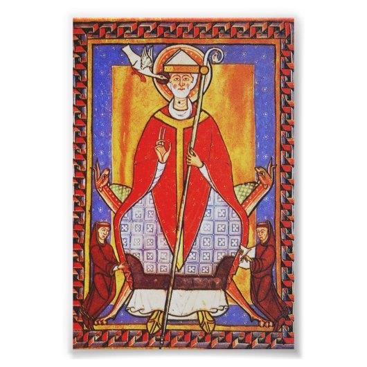 Papst Saint Gregory I. Dialoge Fotodruck (Vorne)