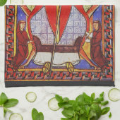 Papst Saint Gregory I. Dialoge Geschirrtuch (Gefaltet)