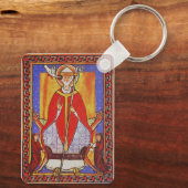 Papst Saint Gregory I. Dialoge Schlüsselanhänger (Rückseite)