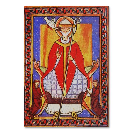 Papst Saint Gregory I. Dialoge Tischnummer (Vorderseite)