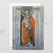 Papst Saint Sixtus II von Sandro Botticelli Einladung (Vorne/Hinten)