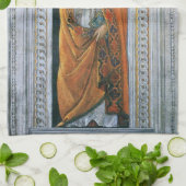 Papst Saint Sixtus II von Sandro Botticelli Geschirrtuch (Gefaltet)