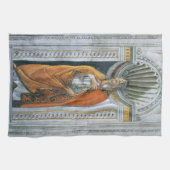 Papst Saint Sixtus II von Sandro Botticelli Geschirrtuch (Horizontal)