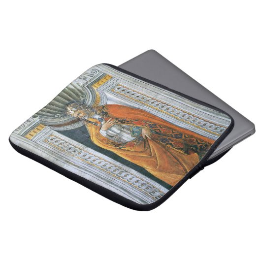 Papst Saint Sixtus II von Sandro Botticelli Laptopschutzhülle (Vorne Oben)