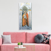Papst Saint Sixtus II von Sandro Botticelli Leinwanddruck (Insitu (Wohnzimmer))