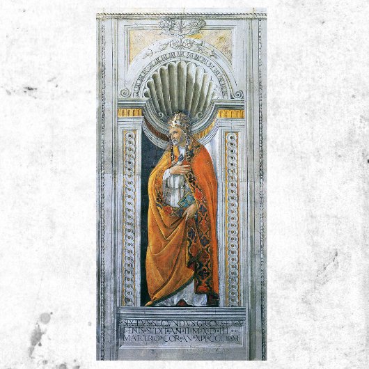 Papst Saint Sixtus II von Sandro Botticelli Poster
