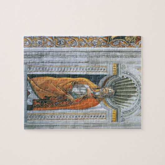 Papst Saint Sixtus II von Sandro Botticelli Puzzle (Horizontal)