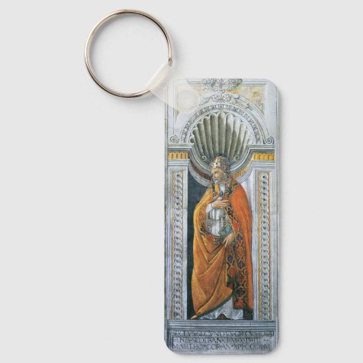 Papst Saint Sixtus II von Sandro Botticelli Schlüsselanhänger (Vorderseite)
