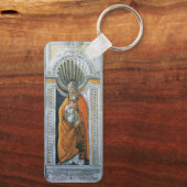 Papst Saint Sixtus II von Sandro Botticelli Schlüsselanhänger (Rückseite)
