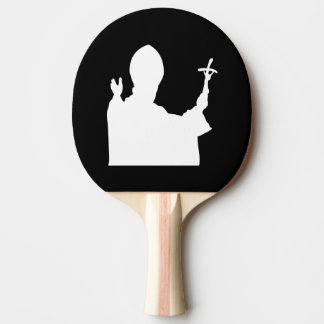 Papst Silhouette Tischtennis Schläger