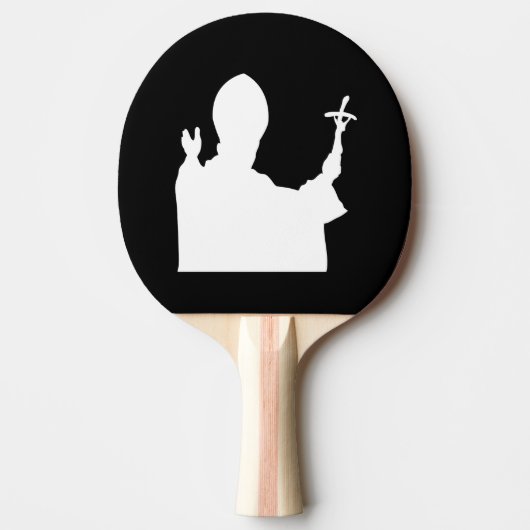 Papst Silhouette Tischtennis Schläger (Vorderseite)