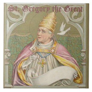 Papst St. Gregor der Große (M 067) Fliese