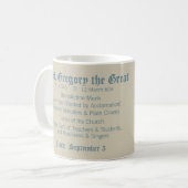 Papst St. Gregor der Große (M 067) Kaffeetasse (Vorderseite Links)