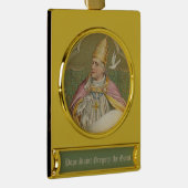 Papst St. Gregory der Große (M 067) Banner-Ornament Gold (Rechts)
