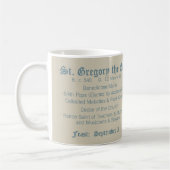 Papst St. Gregory der Große (M 067) Kaffeetasse (Links)