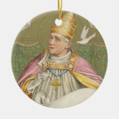 Papst St. Gregory der Große (M 067) Keramik Ornament (Vorne)