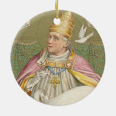 Papst St. Gregory der Große (M 067) Keramik Ornament (Hinten)