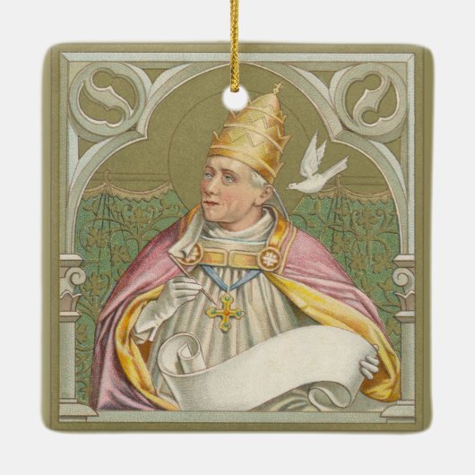 Papst St. Gregory der Große (M 067) Keramikornament (Rückseite)