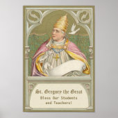 Papst St. Gregory der Große (M 067) Poster (Vorne)