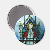 Papst St. Pius X Gestaltete Glaskunst Magnet (Vorderseite/Rückseite)