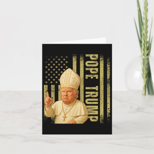 Papst Trump 2025 Karte (Vorderseite)