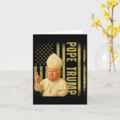 Papst Trump 2025 Karte (Gelbe Blume)