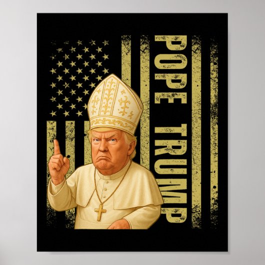 Papst Trump 2025 Poster (Vorne)