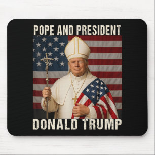 Papst Trump: Der lustige Präsident Trump Will, die Mousepad