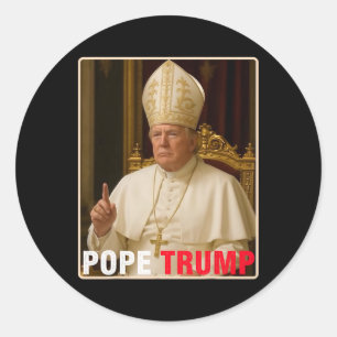 Papst Trump: Der lustige Präsident Trump Will, die Runder Aufkleber