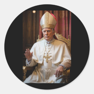 Papst Trump: Der lustige Präsident Trump Will, die Runder Aufkleber