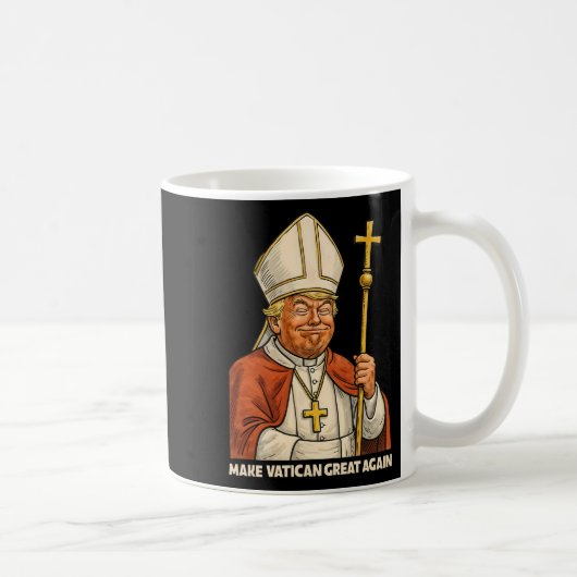 Papst-Trump-Fun-Design mit Papstvestments 1 Kaffeetasse (Rechts)