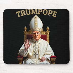 Papst Trump Funny Präsident Trump erklärt sich sel Mousepad