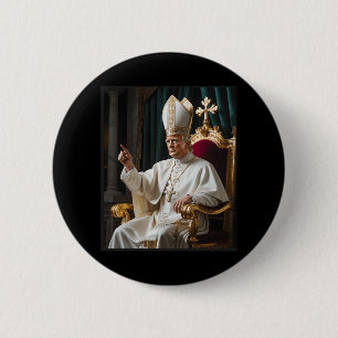 Papst Trump Funny Trump Vatican Christlich Retro C Button