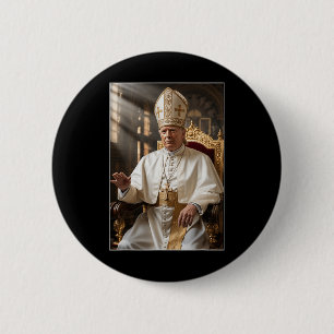 Papst Trump Funny Trump Vatican Christlich Retro C Button