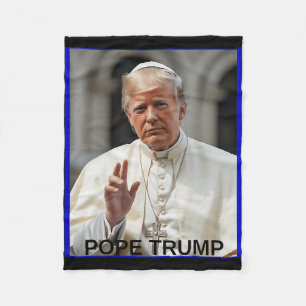 Papst Trump Funny Trump Vatican Christlich Retro C Fleecedecke