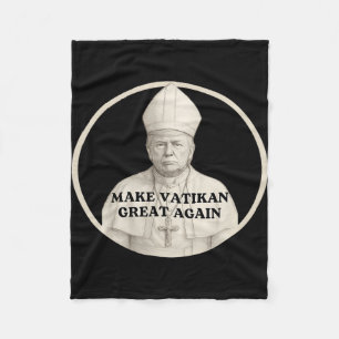 Papst Trump Funny Trump Vatican Christlich Retro C Fleecedecke