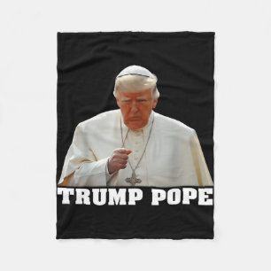 Papst Trump Funny Trump Vatican Christlich Retro C Fleecedecke