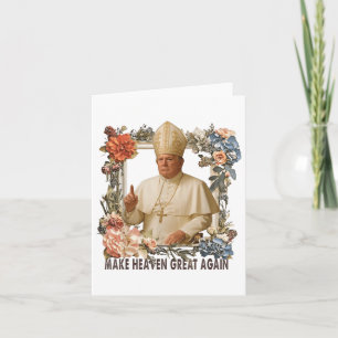 Papst Trump Funny Trump Vatican Christlich Retro C Karte