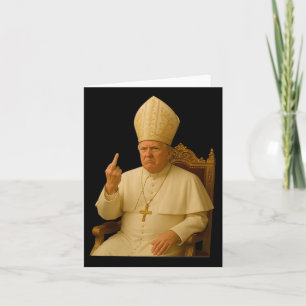 Papst Trump Funny Trump Vatican Christlich Retro C Karte