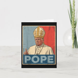 Papst Trump Funny Trump Vatican Christlich Retro C Karte